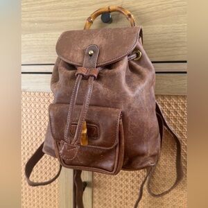 Gucci - Vintage Bamboo Backpack